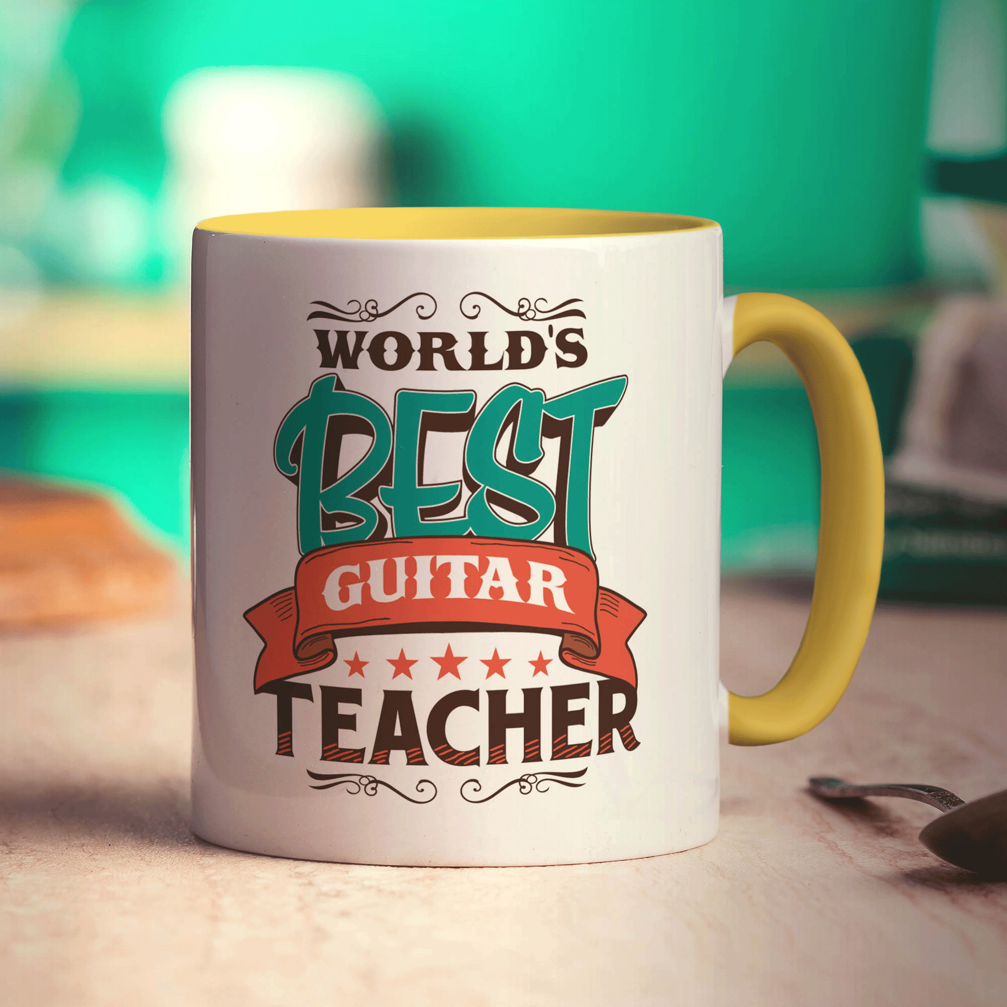 World's Best Guitar Teacher Mug