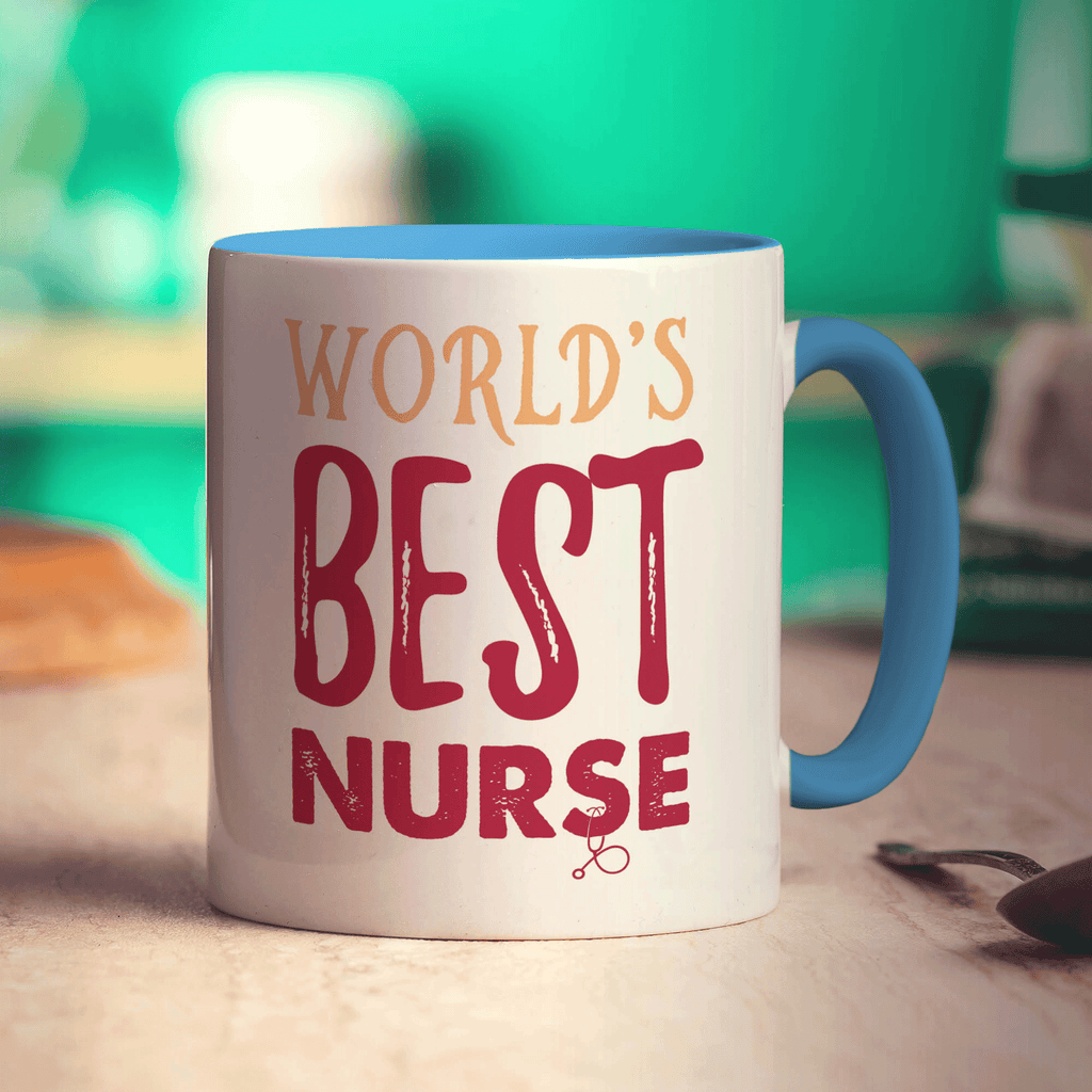 World's Best Nurse Mug - Standard 330ml (11oz) / Blue