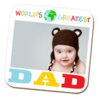 "World's Greatest Dad" Photo Coaster