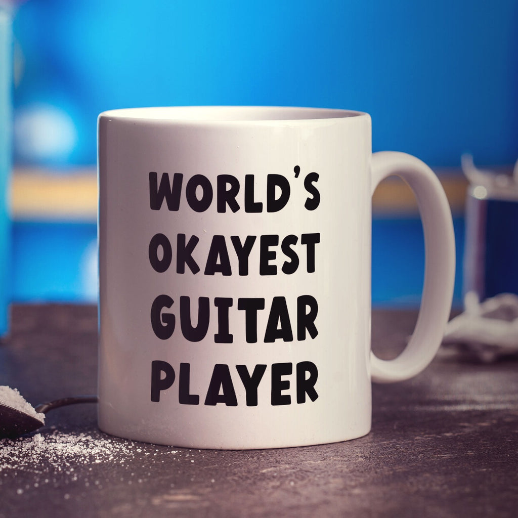 World's OKAYEST Guitar Player Mug - Standard 330ml (11oz) / White
