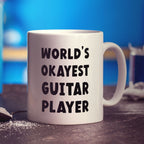 World's OKAYEST Guitar Player Mug - Standard 330ml (11oz) / White