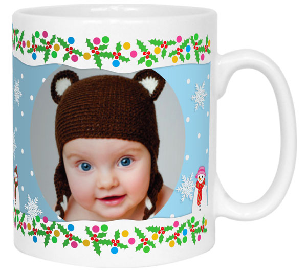 Snowmen Personalised Photo Mug