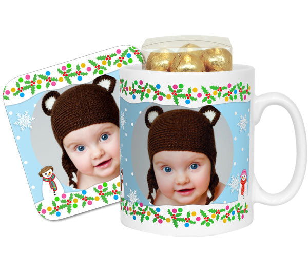 Snowmen Personalised Photo Mug