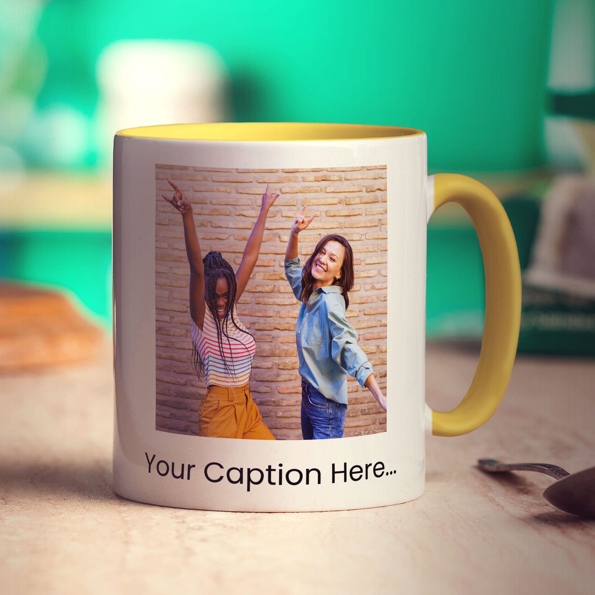 Double Sided Photo and Caption Mug
