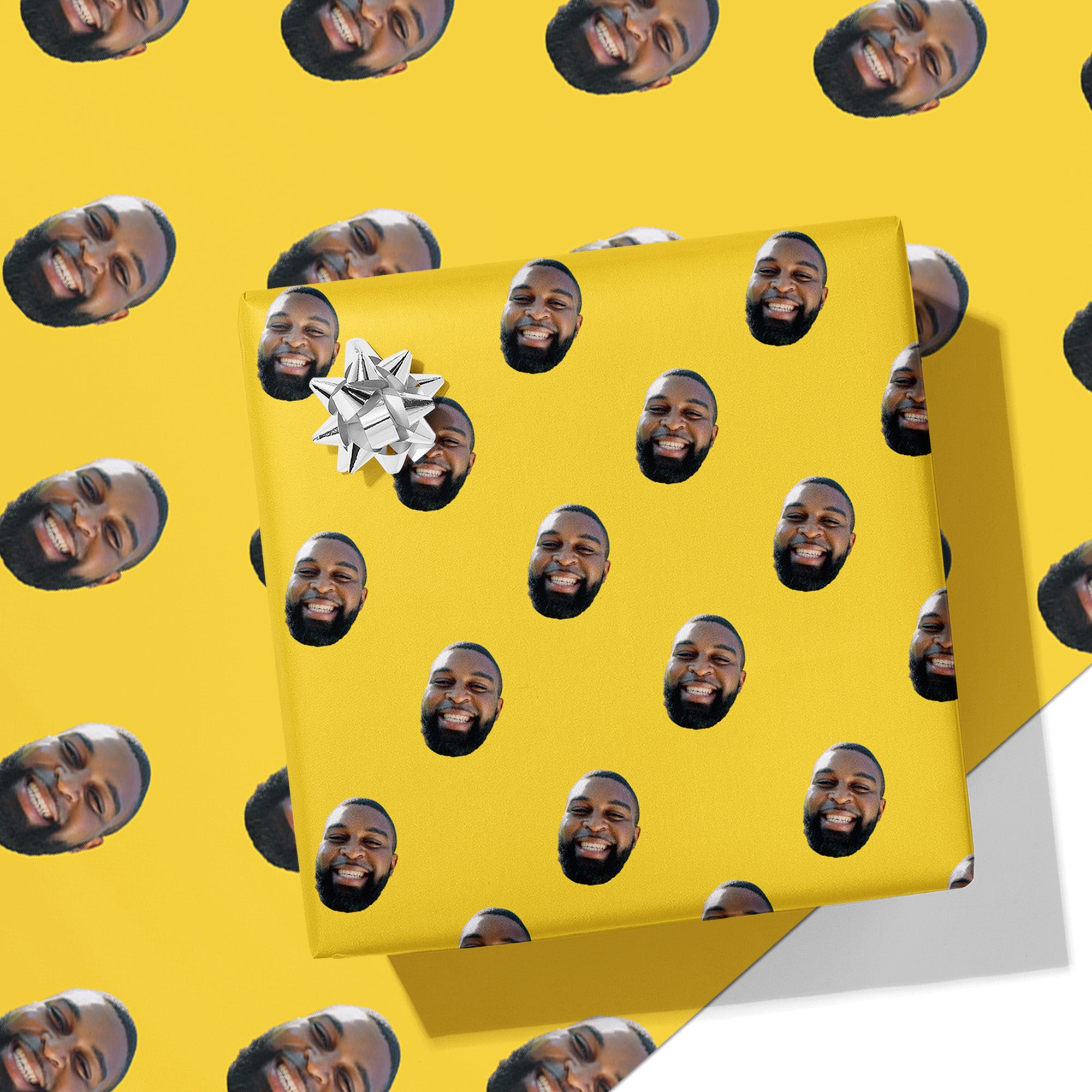 Face Cut Out Wrapping Paper