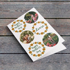 Yellow Flower Crown Birthday Card Lying Down