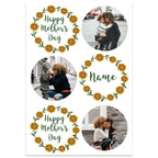  Yellow Flower Crown Birthday Card Standing Up