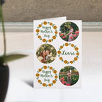  Yellow Flower Crown Birthday Card Standing Up