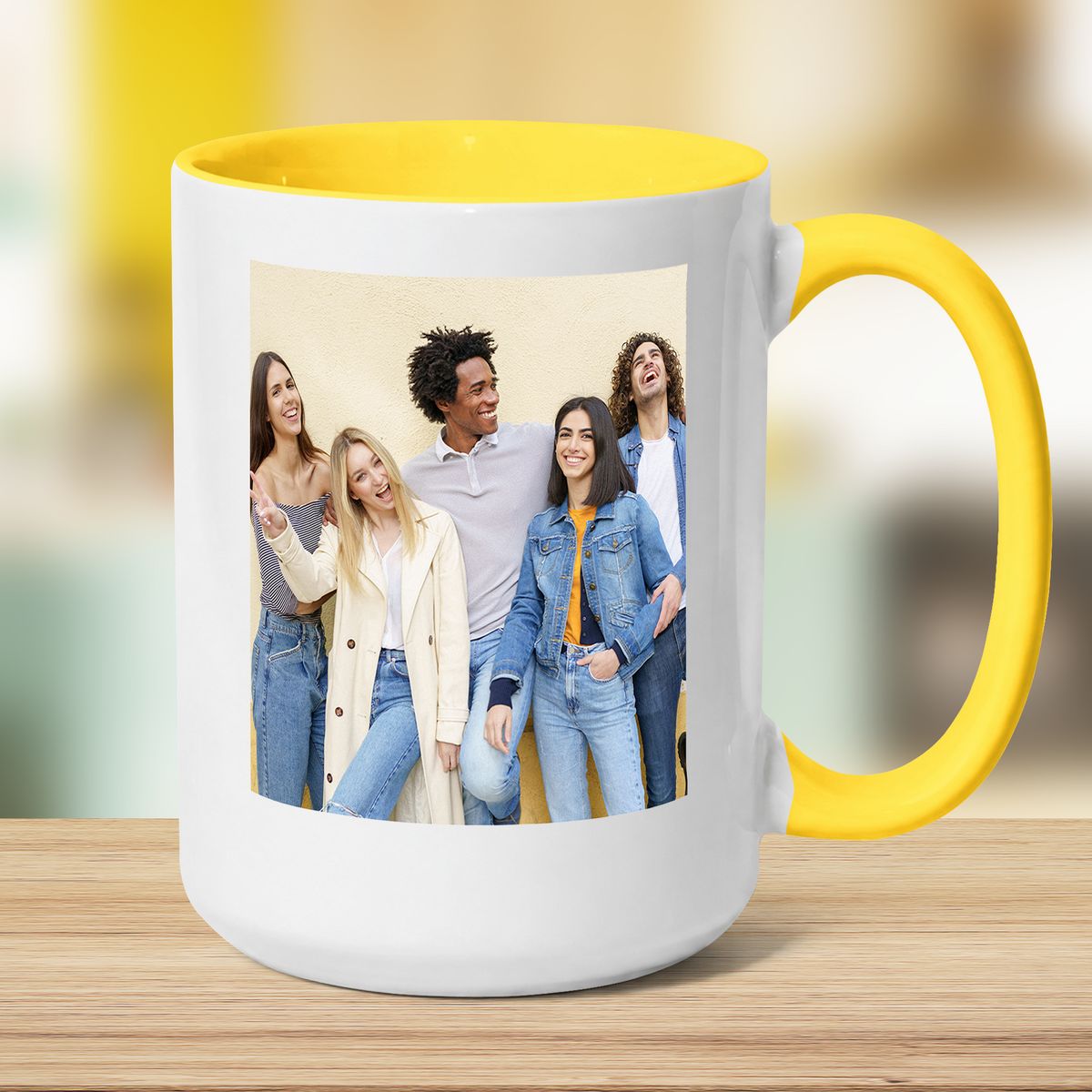 Jumbo Photo Mug with Message