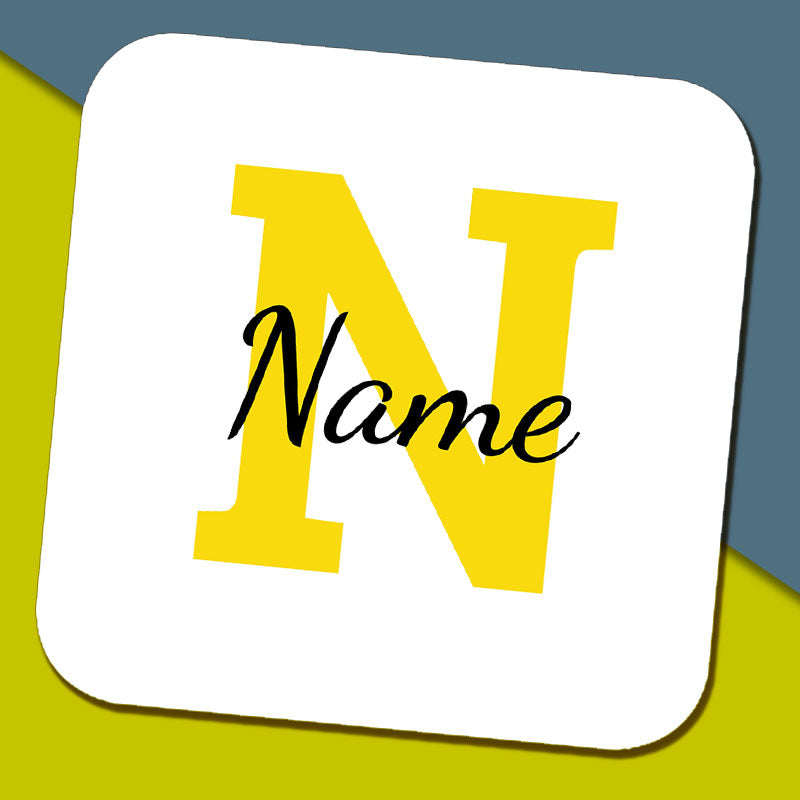 Initial Coaster with Name