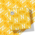 Yellow Colour Name and Initial Wrapping Paper