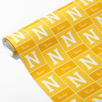 Yellow Colour Name and Initial Wrapping Paper
