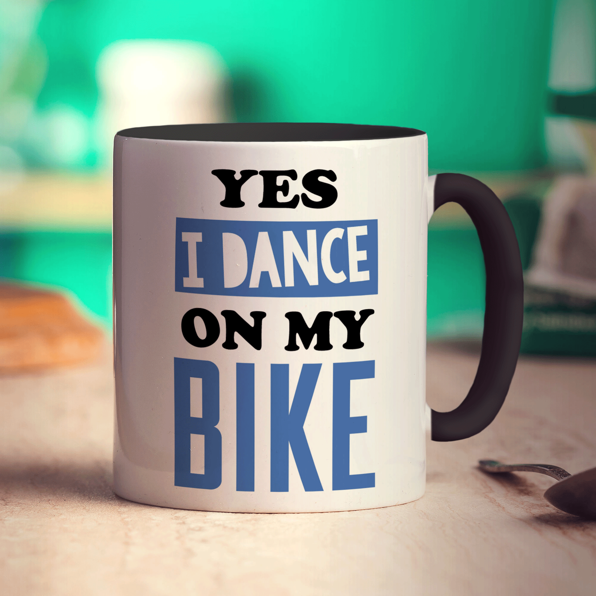Yes I Dance on My Bike Mug
