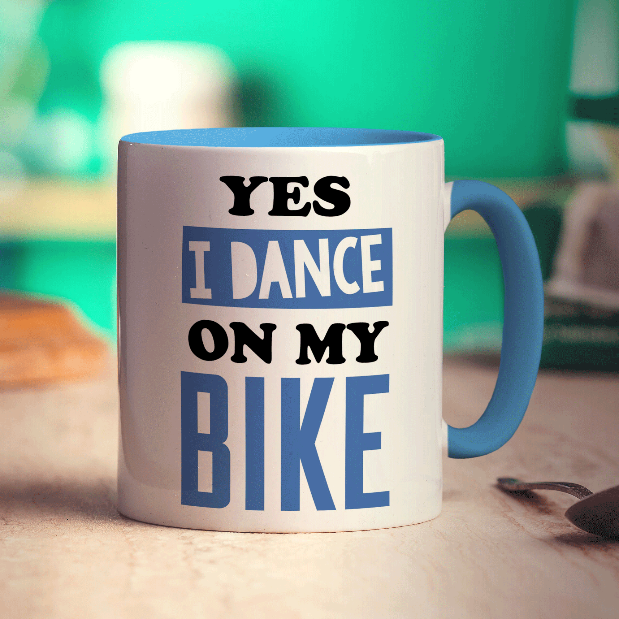 Yes I Dance on My Bike Mug