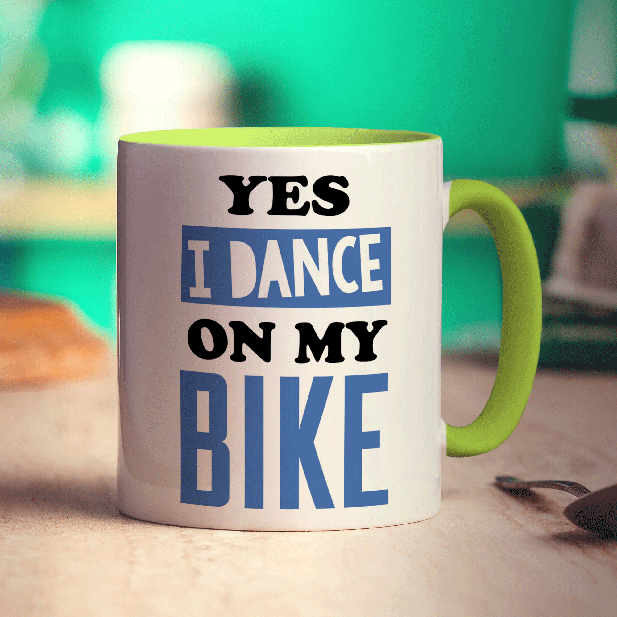 Yes I Dance on My Bike Mug