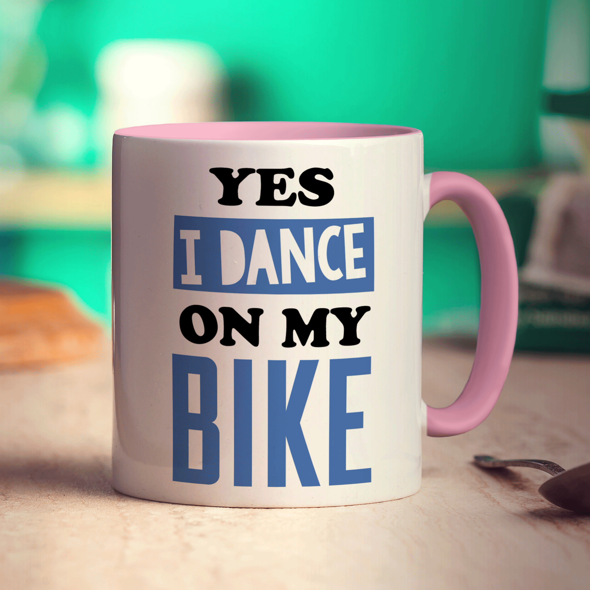 Yes I Dance on My Bike Mug