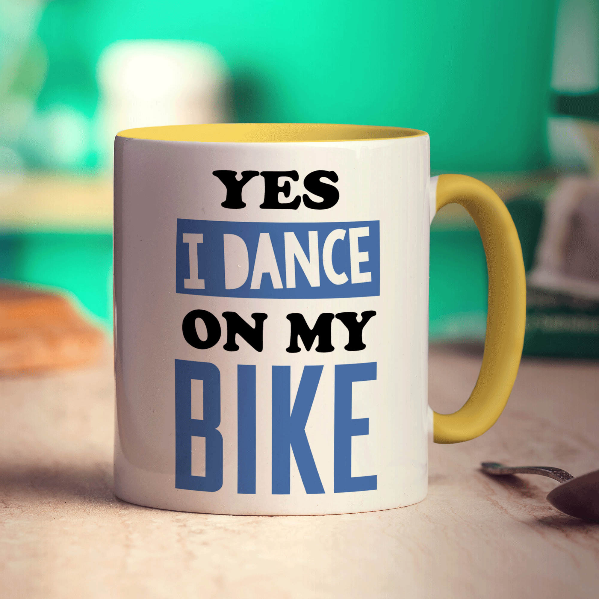 Yes I Dance on My Bike Mug