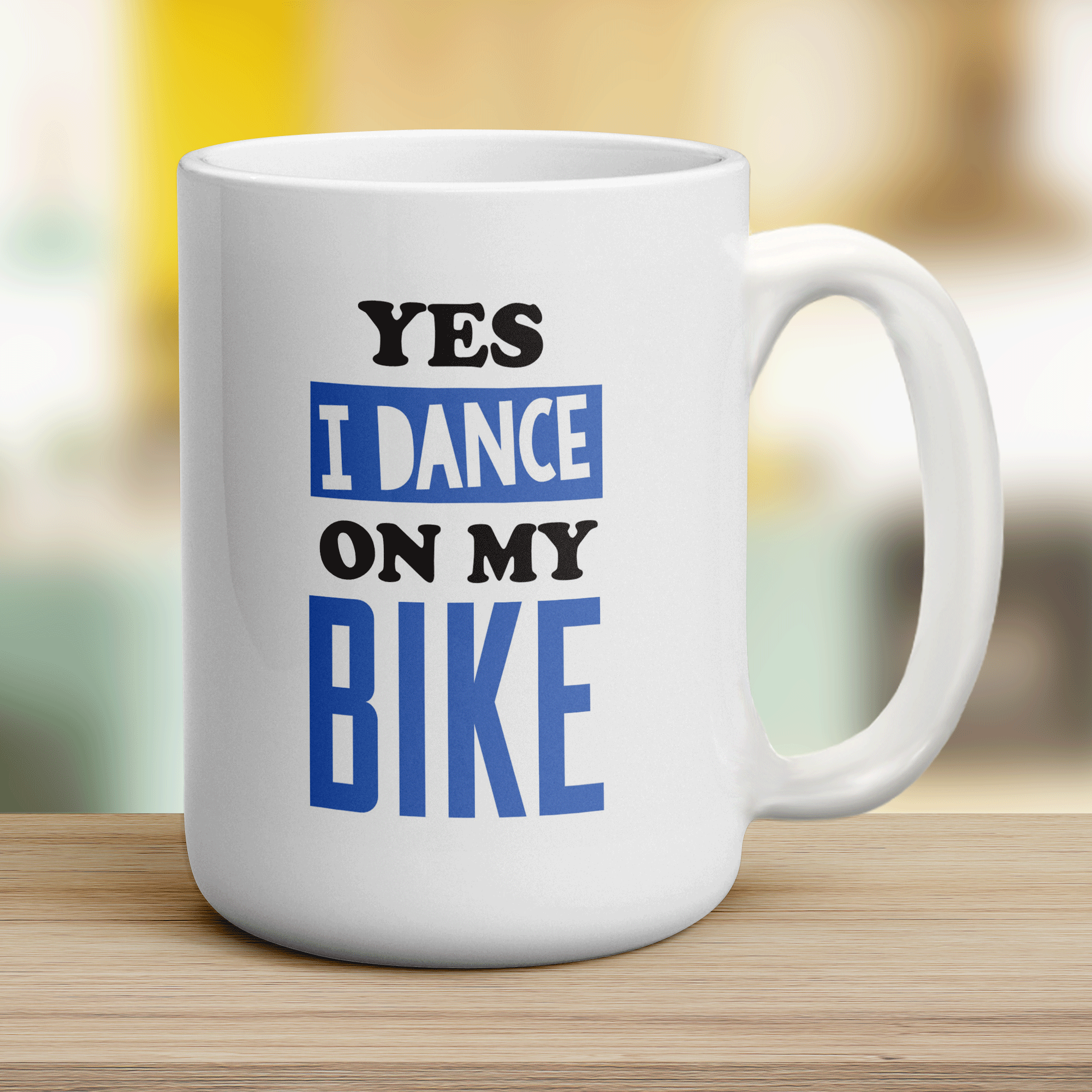 Yes I Dance on My Bike Mug