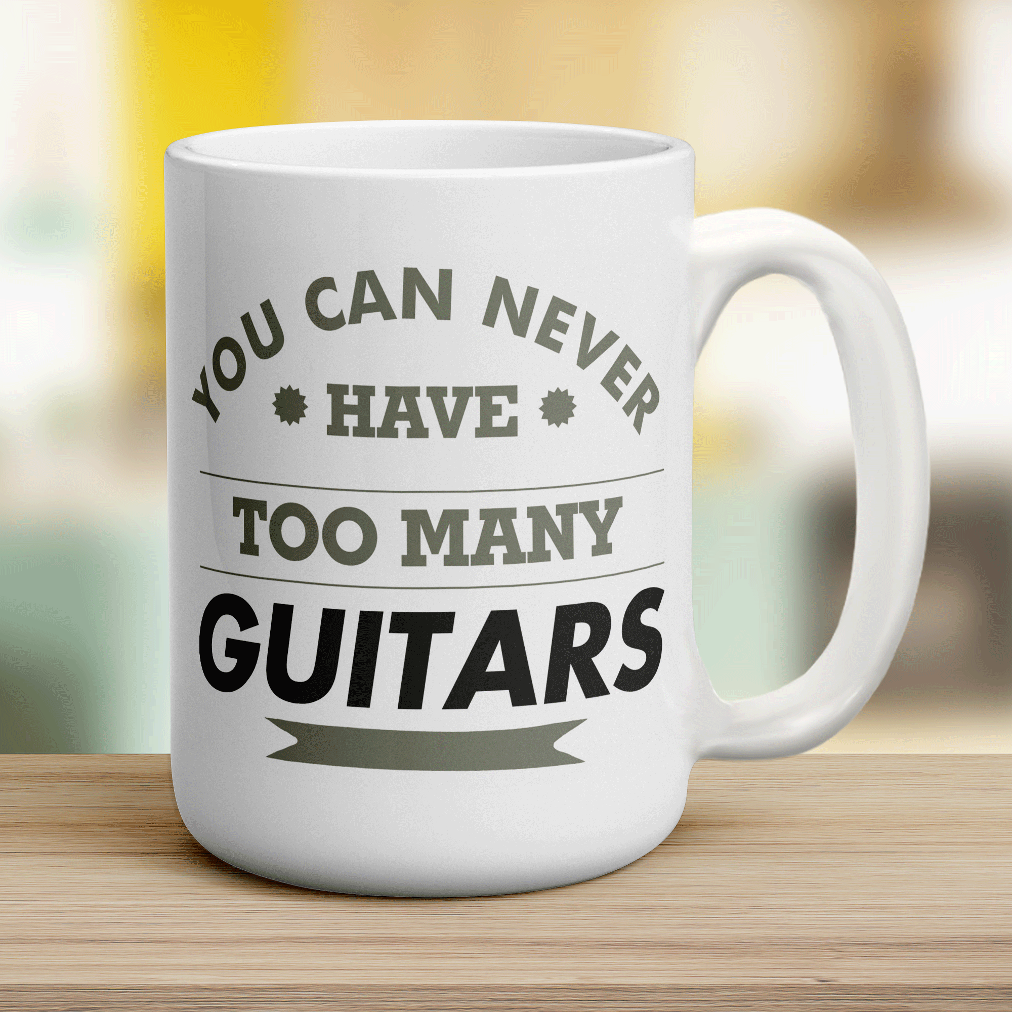 You Can Never Have Too Many Guitars Mug