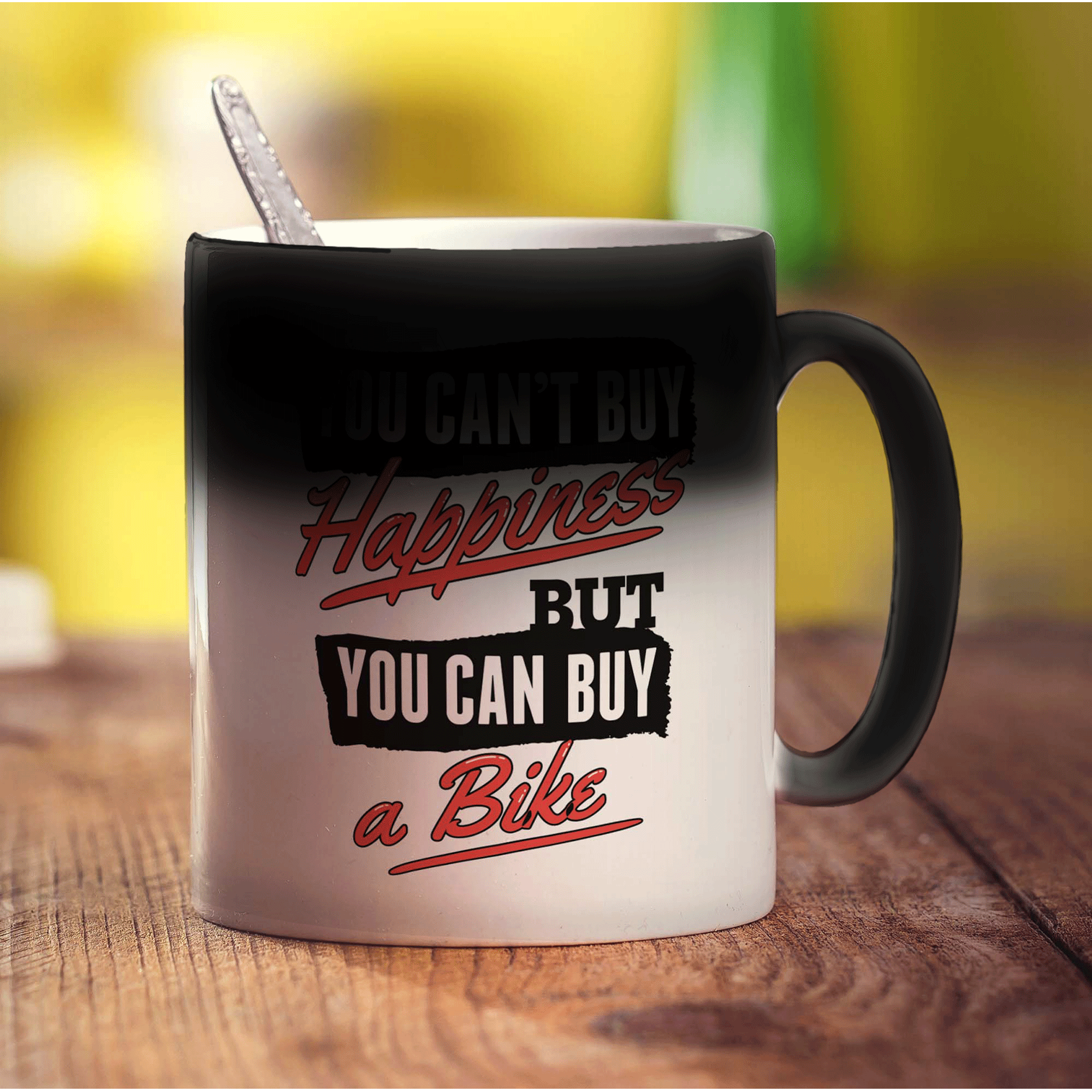You Can't Buy Happiness But You Can Buy a Bike Mug - Standard 330ml (11oz) / Magic Mug
