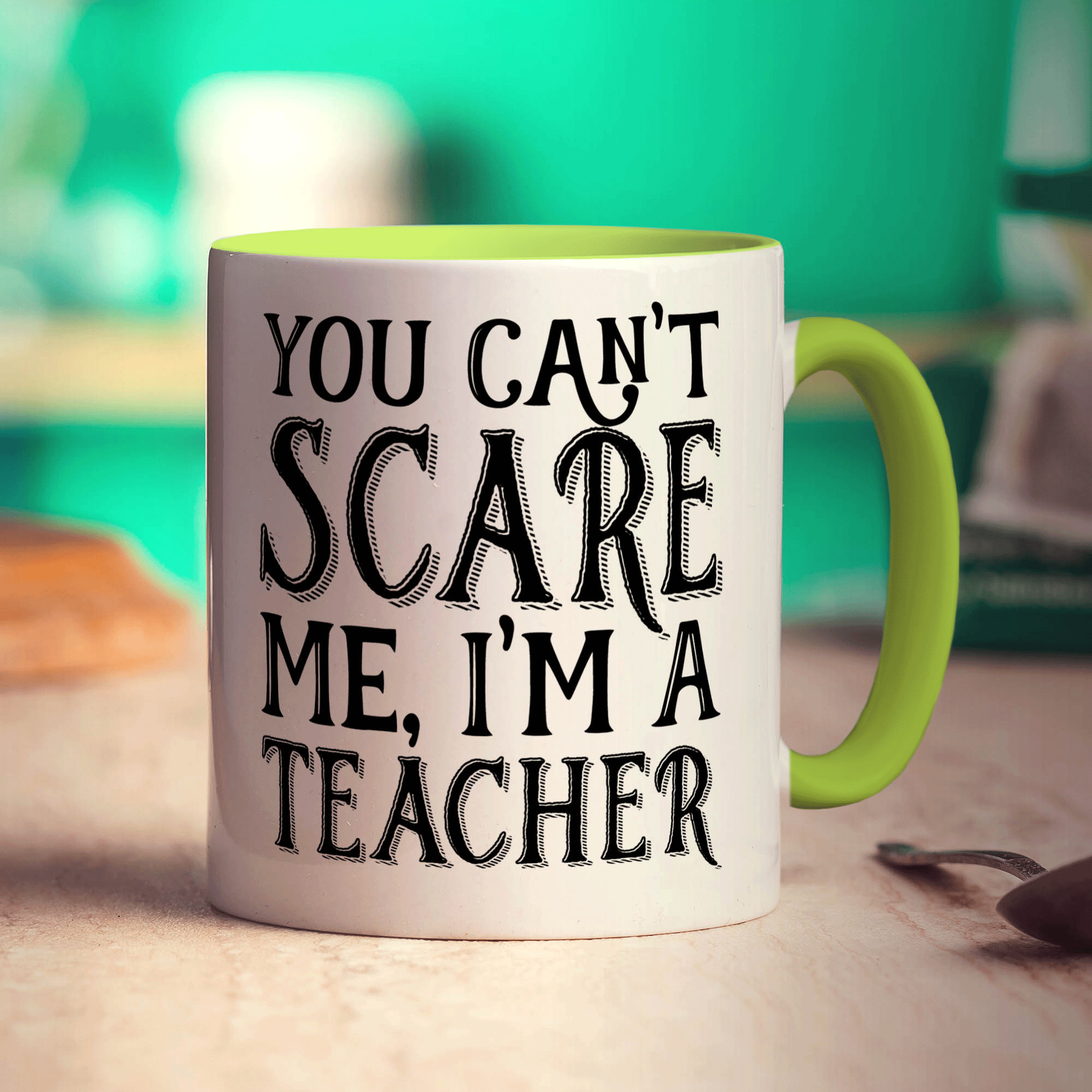 You Can't Scare me I'm a Teacher Mug