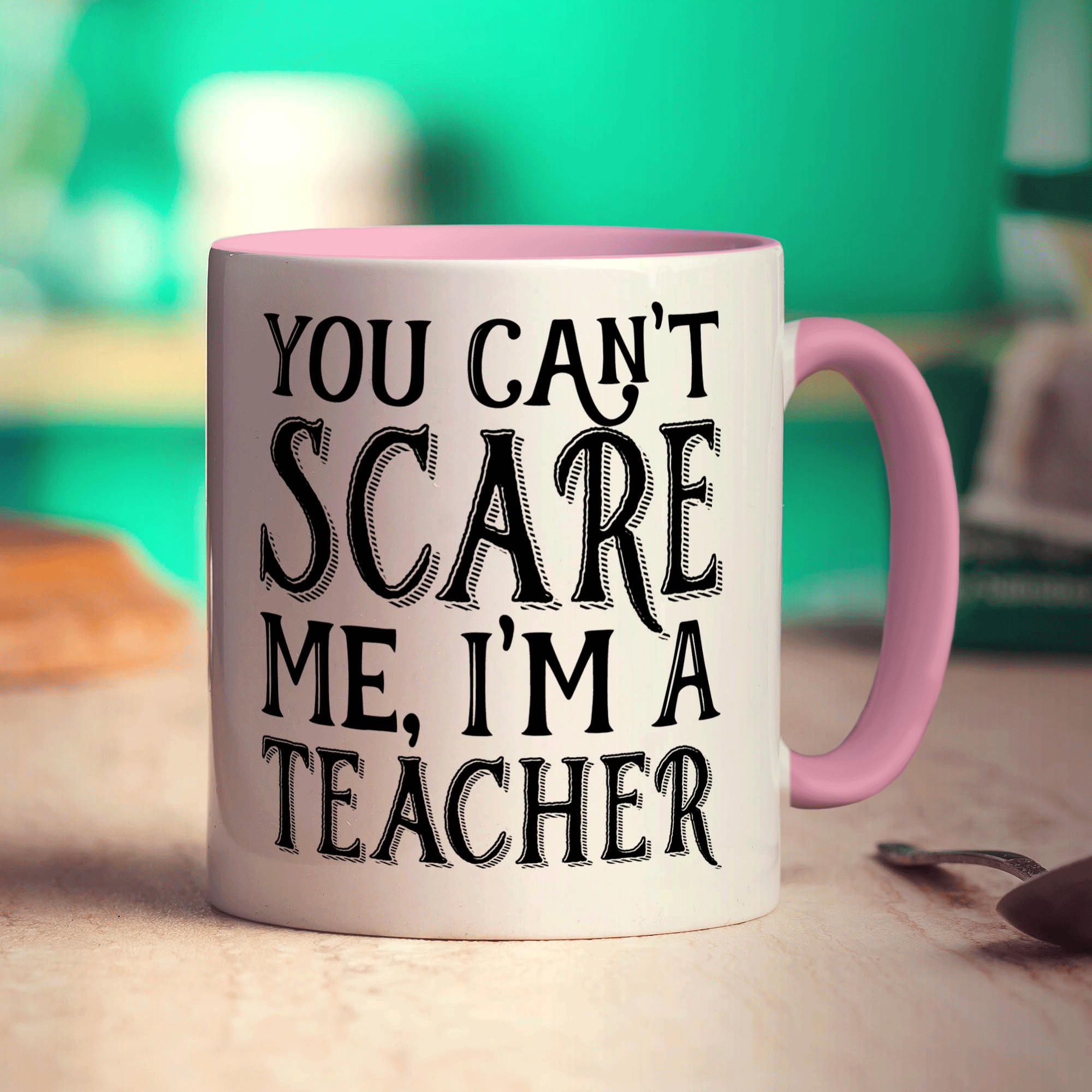 You Can't Scare me I'm a Teacher Mug