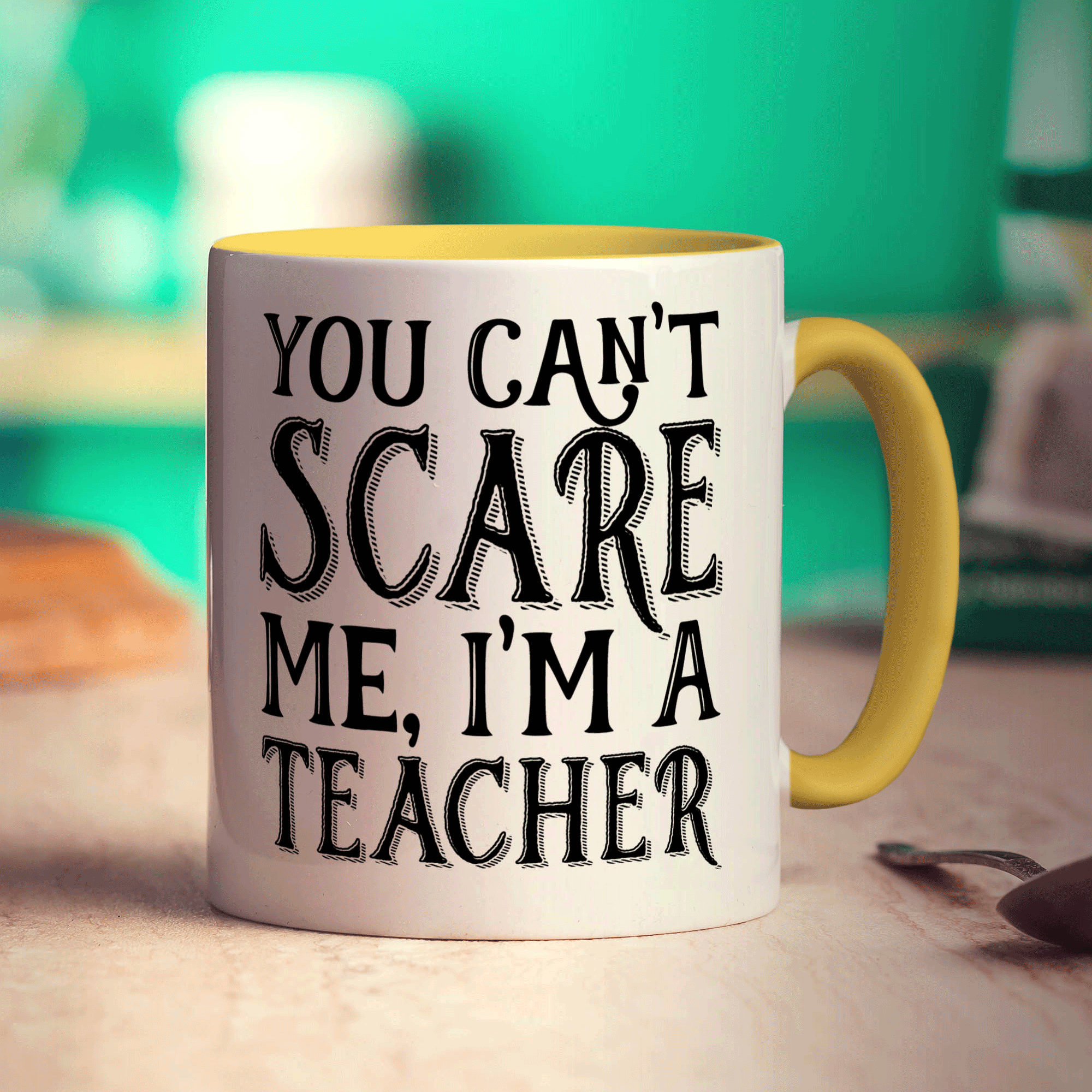 You Can't Scare me I'm a Teacher Mug