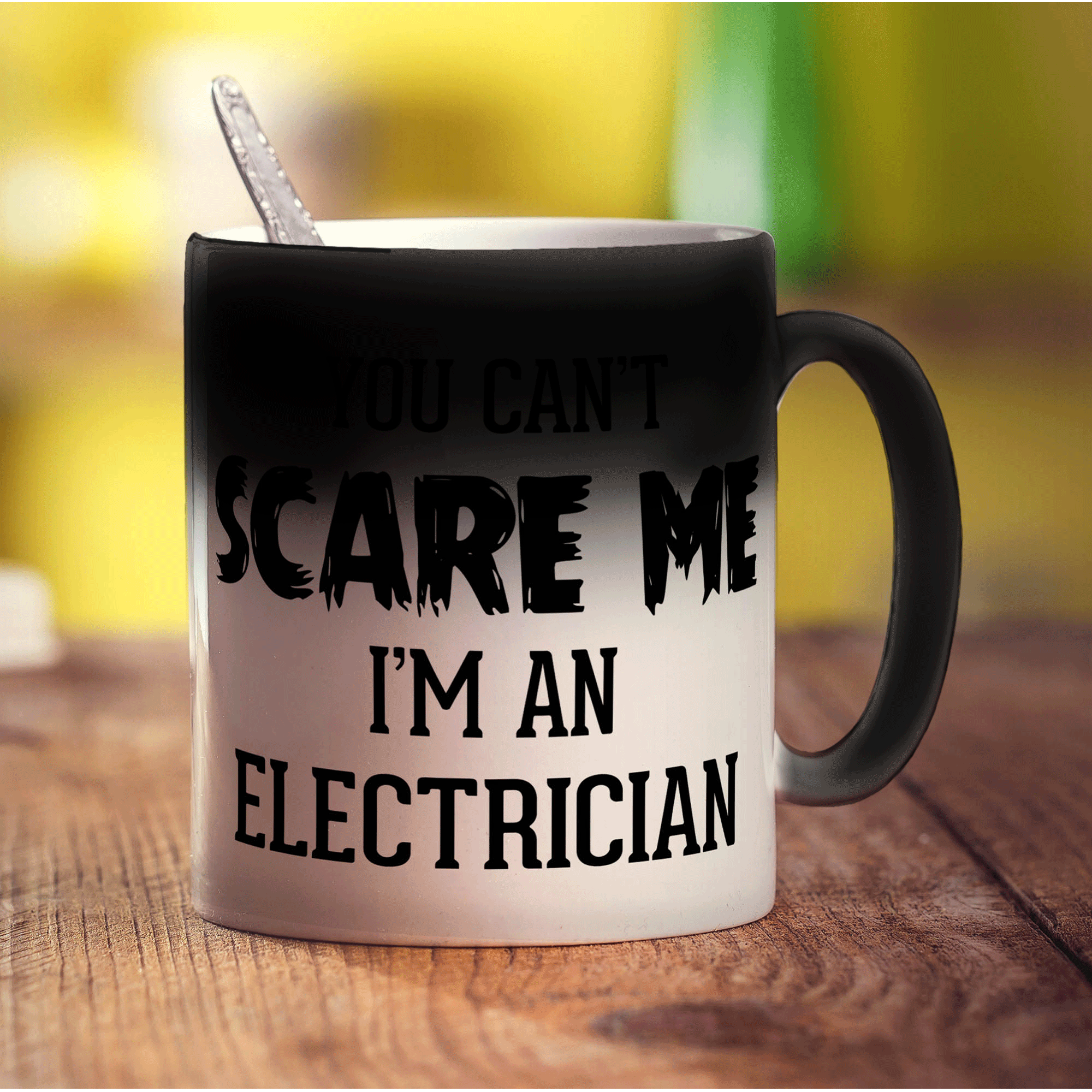 You Can't Scare Me I'm An Electrician Mug - Standard 330ml (11oz) / Magic Mug