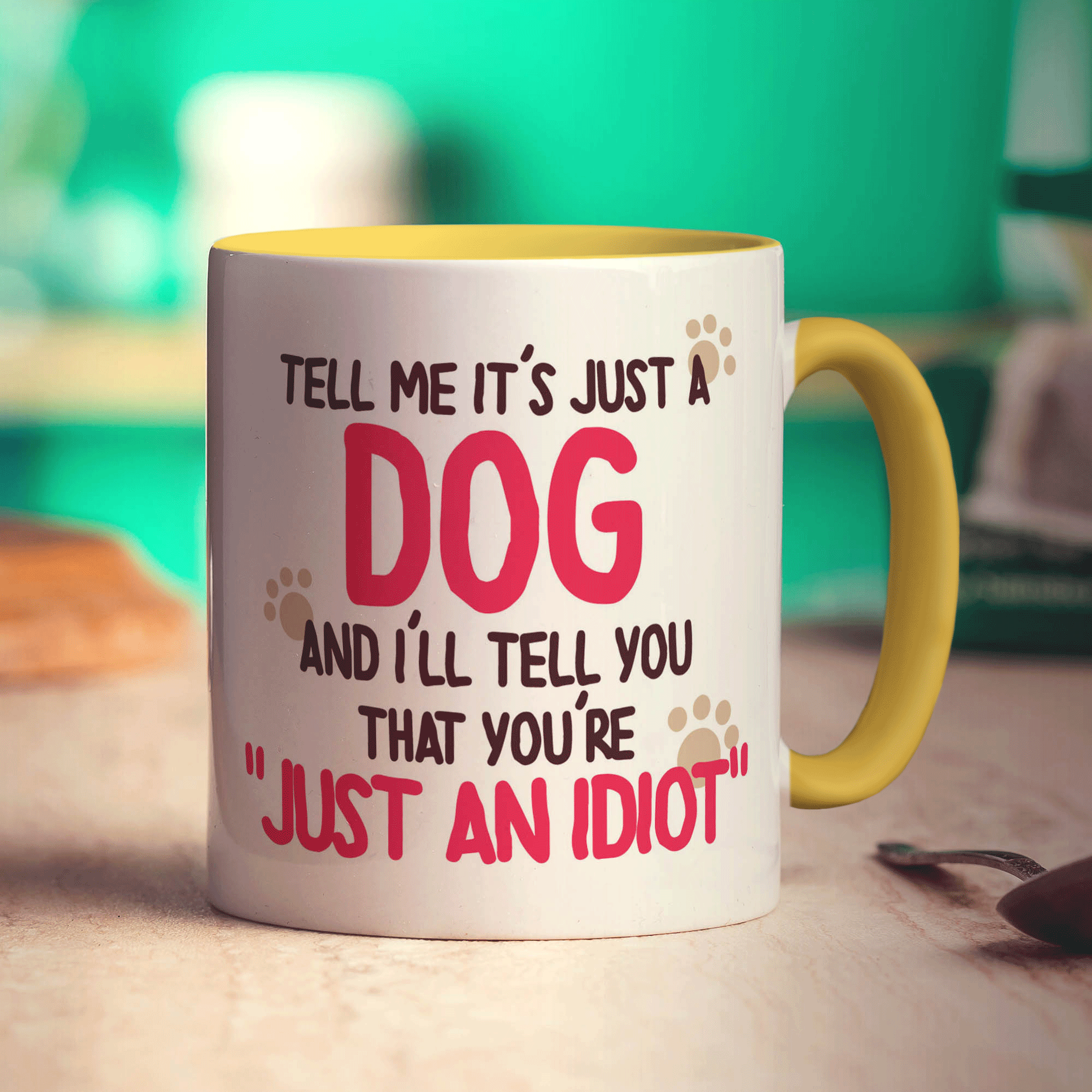 You Drop The Treat I Drop the Beat Mug - Standard 330ml (11oz) / Yellow