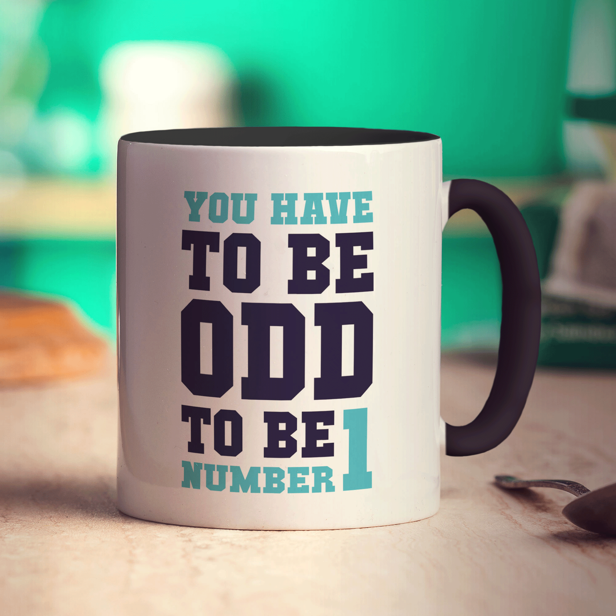 You Have To Be Odd To Be Number 1 Mug - Standard 330ml (11oz) / Black