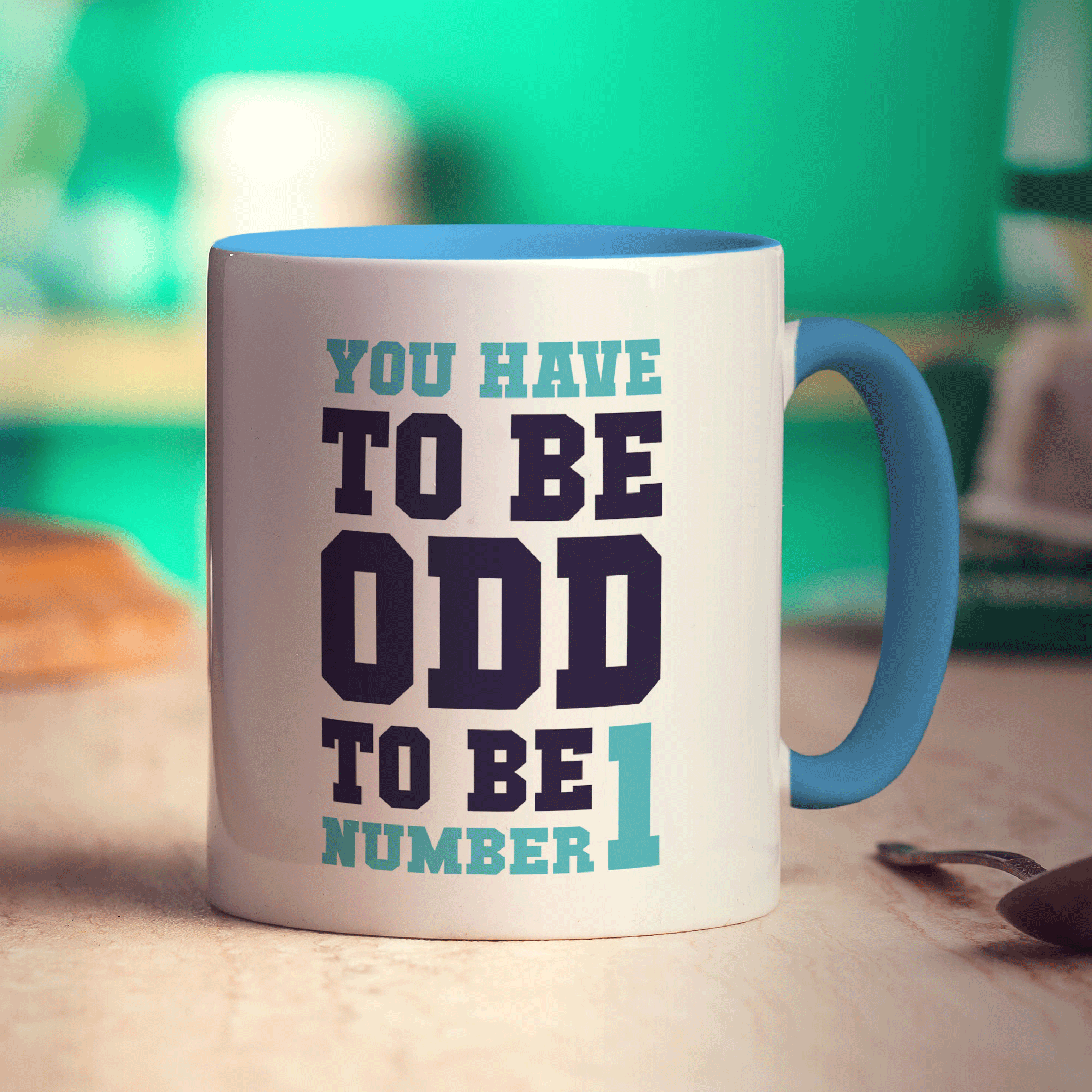 You Have To Be Odd To Be Number 1 Mug - Standard 330ml (11oz) / Blue