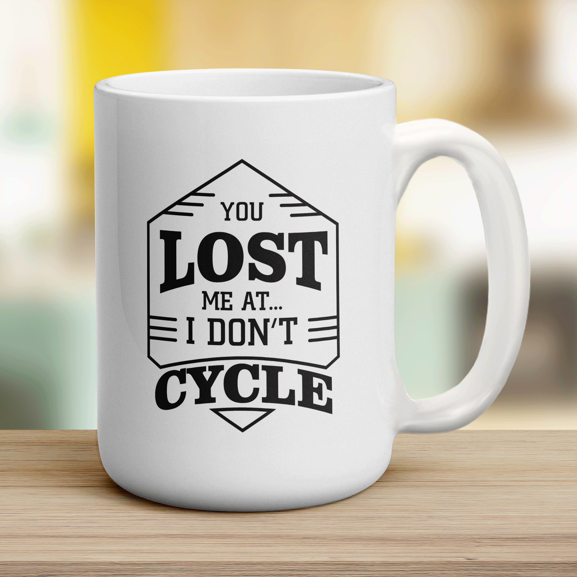 You Lost Me At I Don't Cycle Mug