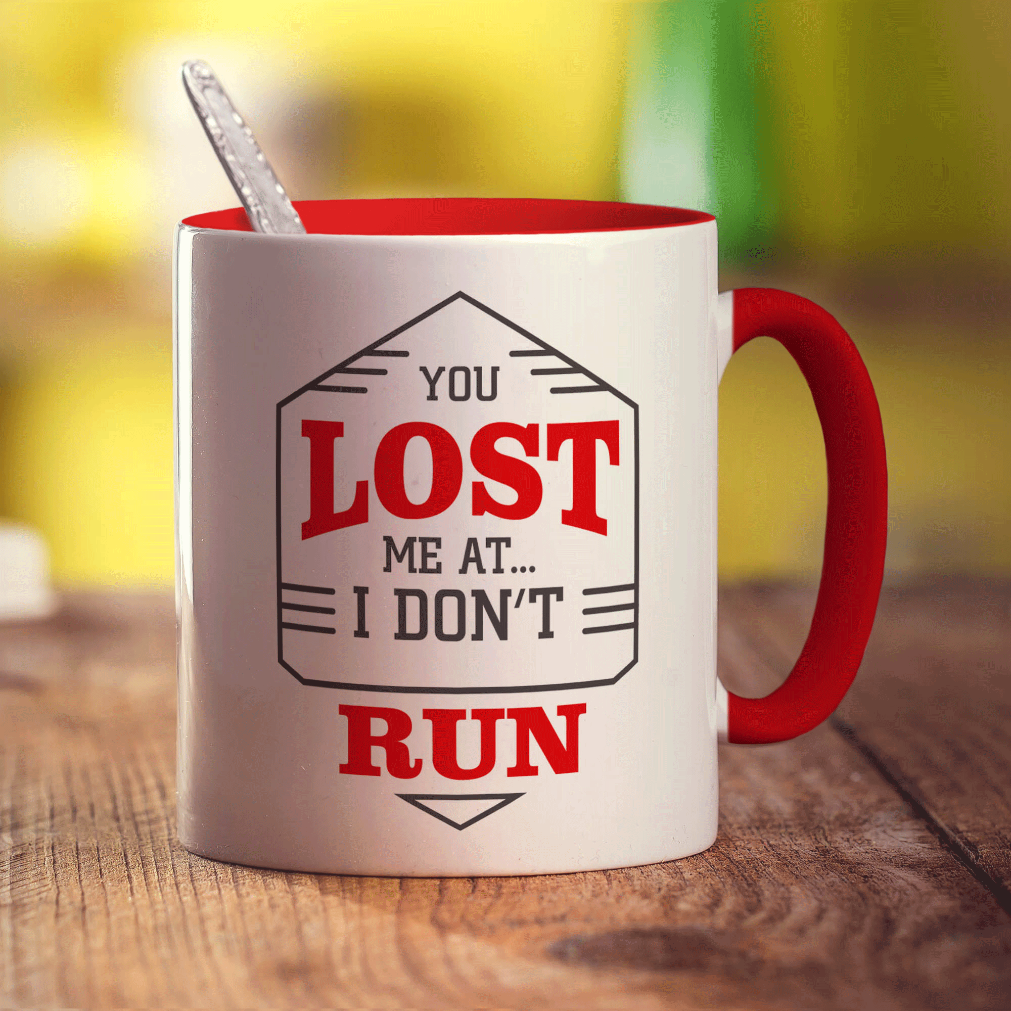 You Lost Me At I Don't Run Mug