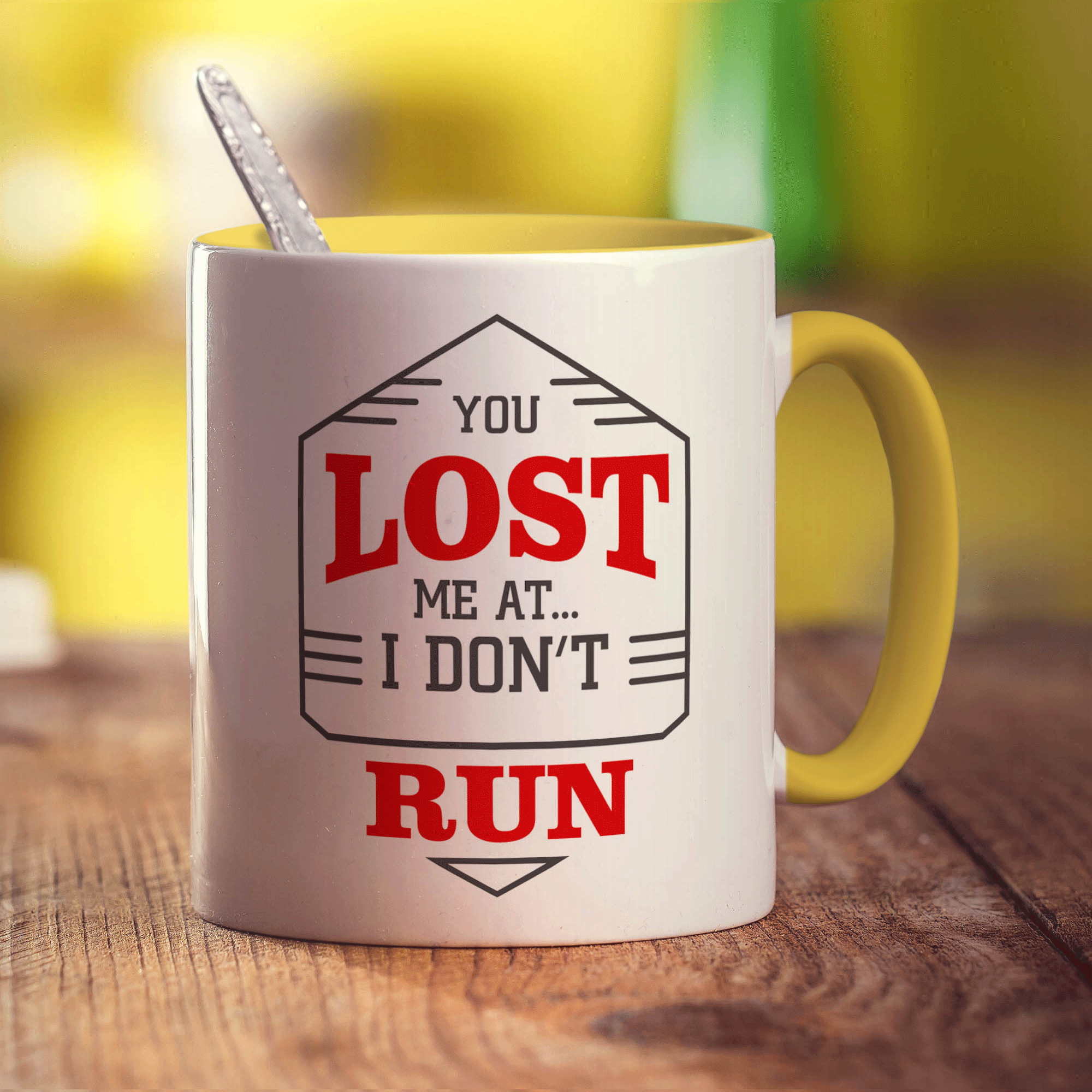 You Lost Me At I Don't Run Mug