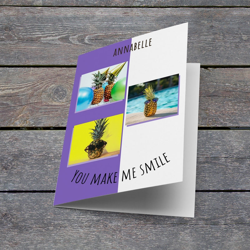 You Make Me Smile Photo Card