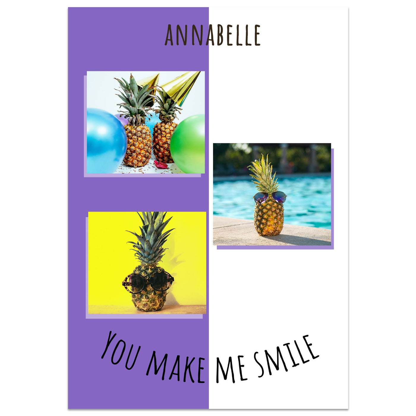 You Make Me Smile Photo Card