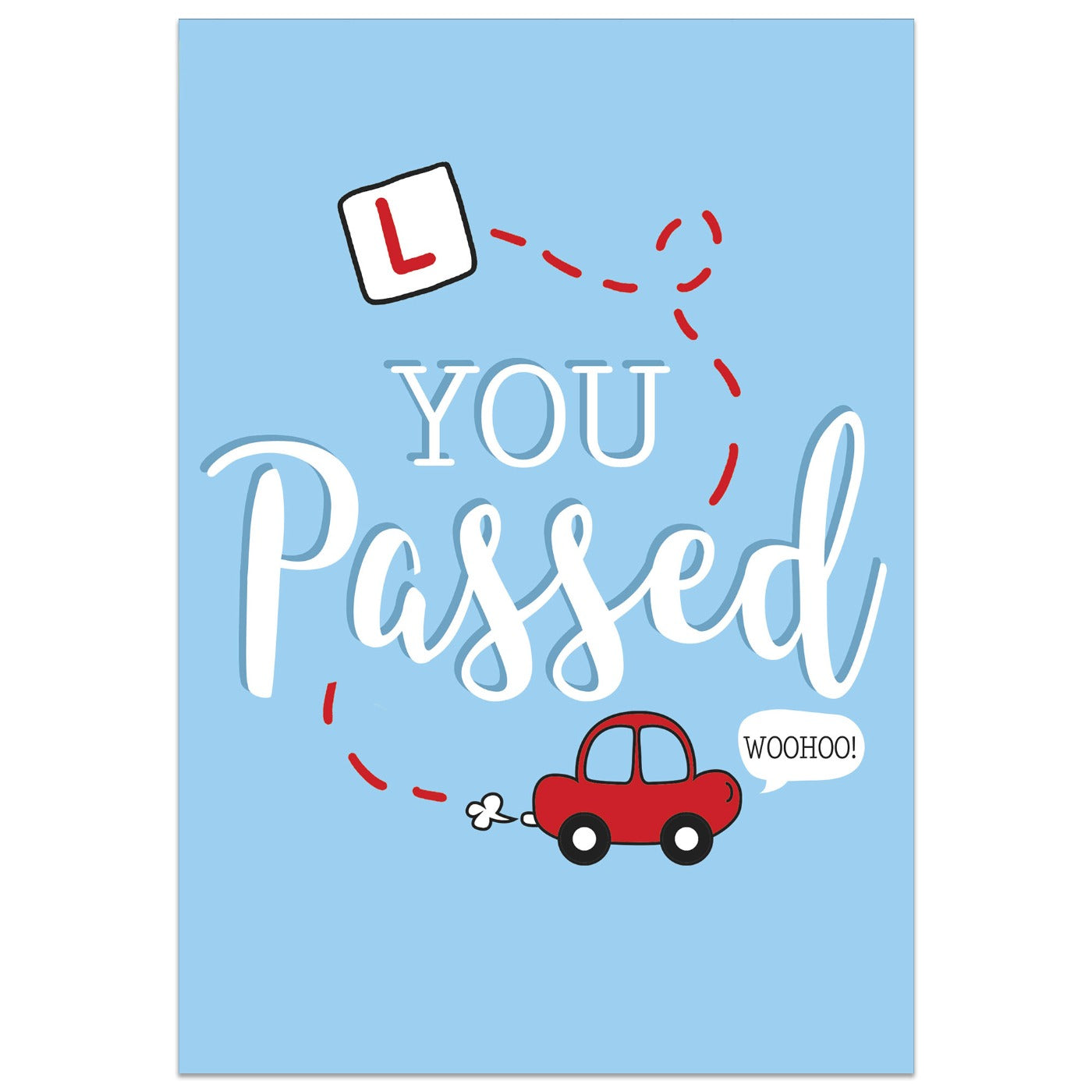 L Plate Journey Passed Card