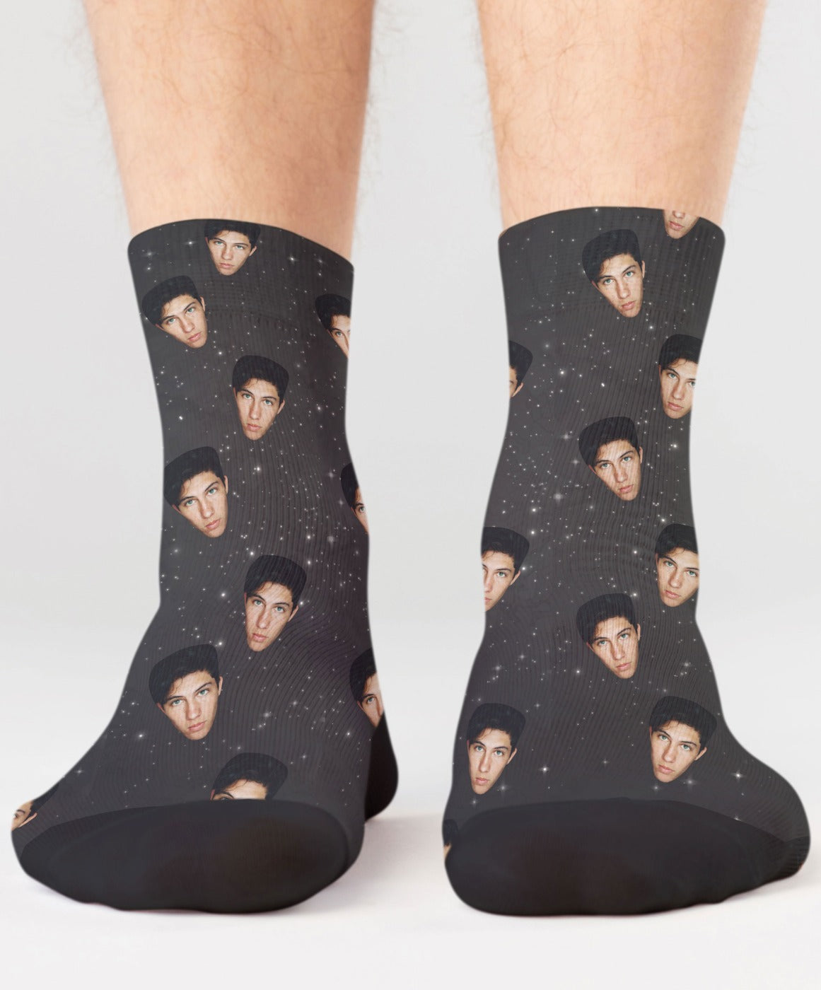 Personalised Socks - Your Face In Space Socks