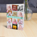 Your First 12 Months Card Standing Up
