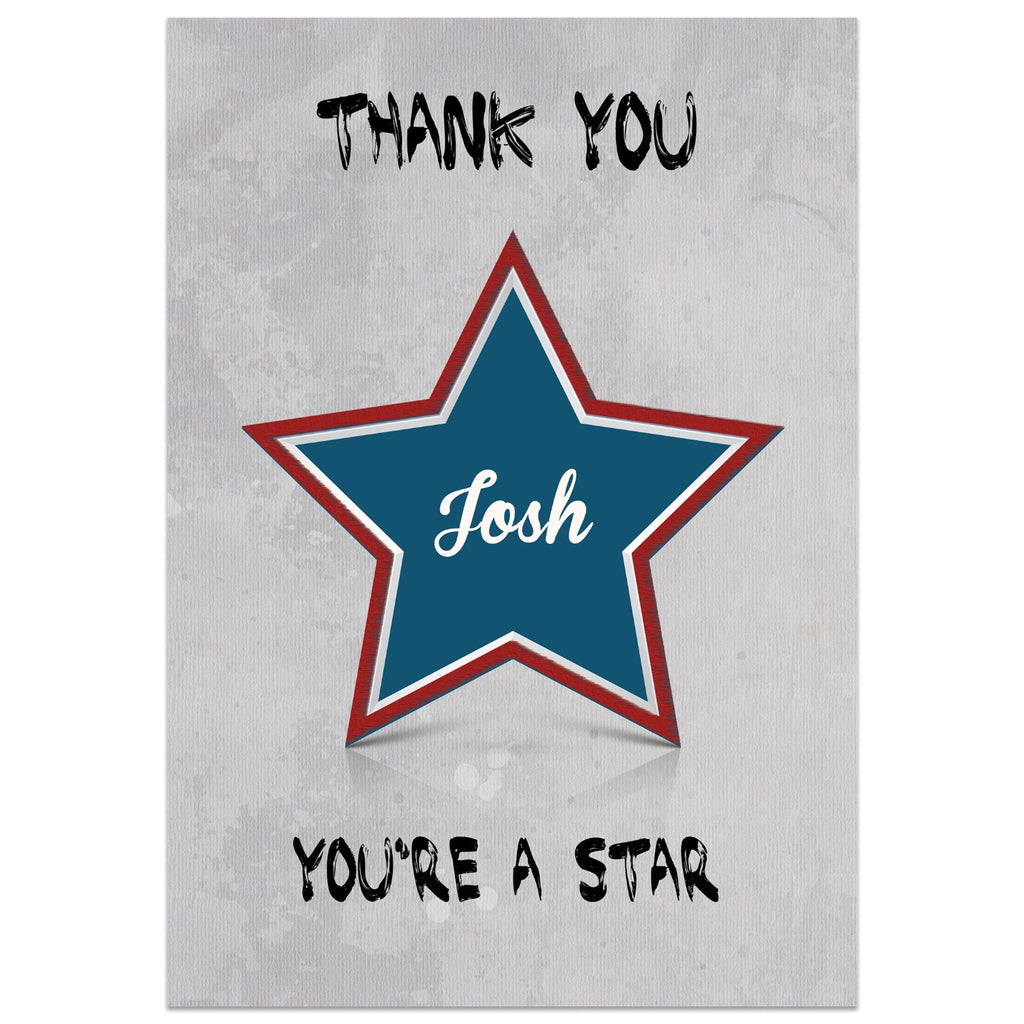 You're A Star Personalised Card Lying Down