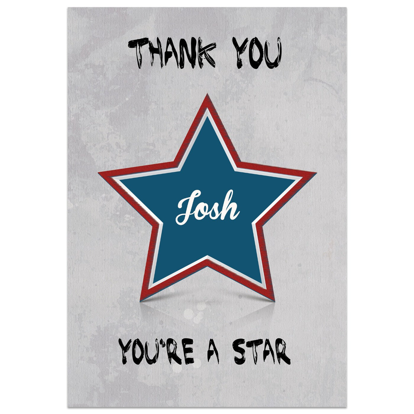 You're A Star Personalised Card Lying Down