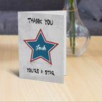 You're A Star Personalised Card Standing Up