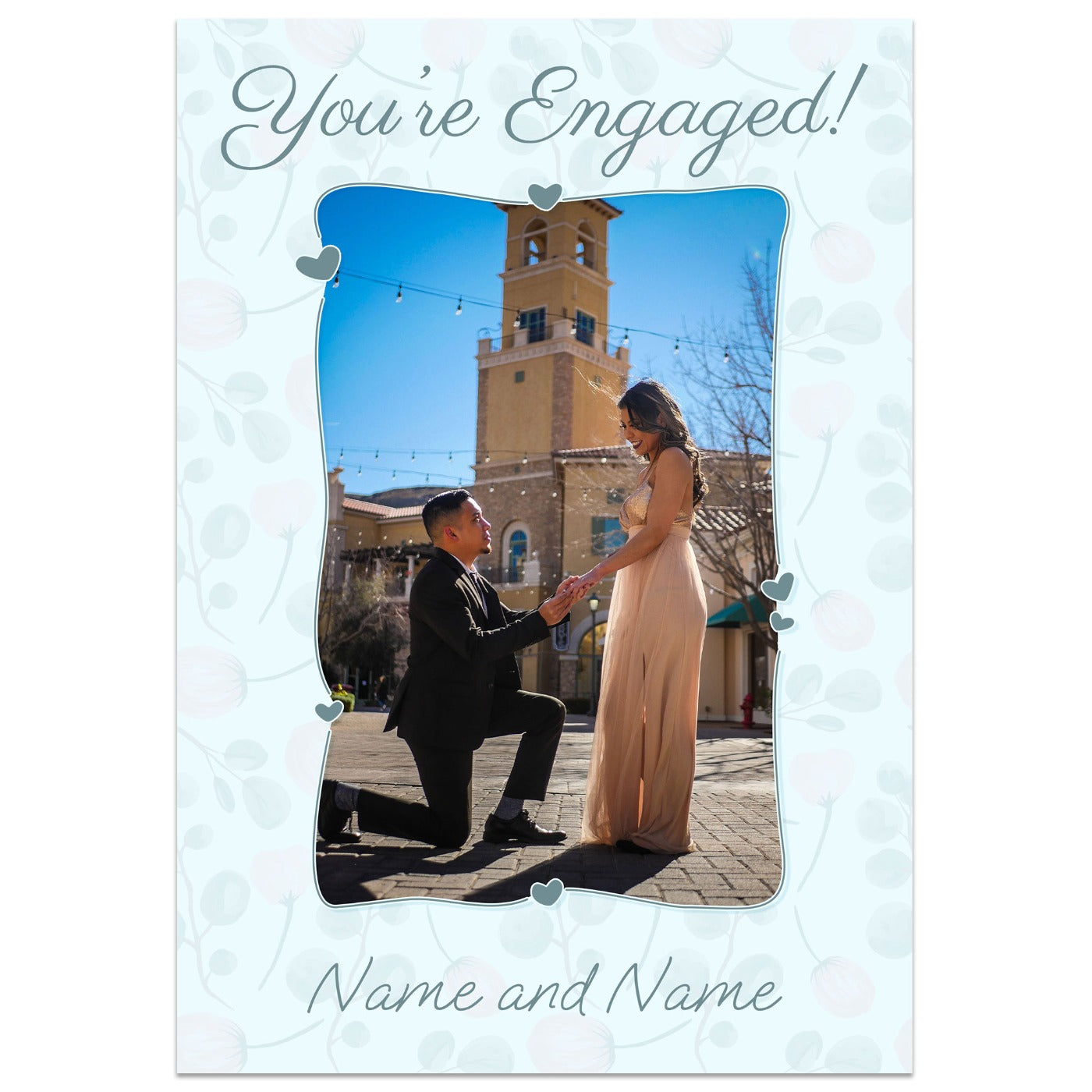 You're Engaged Full Photo Card