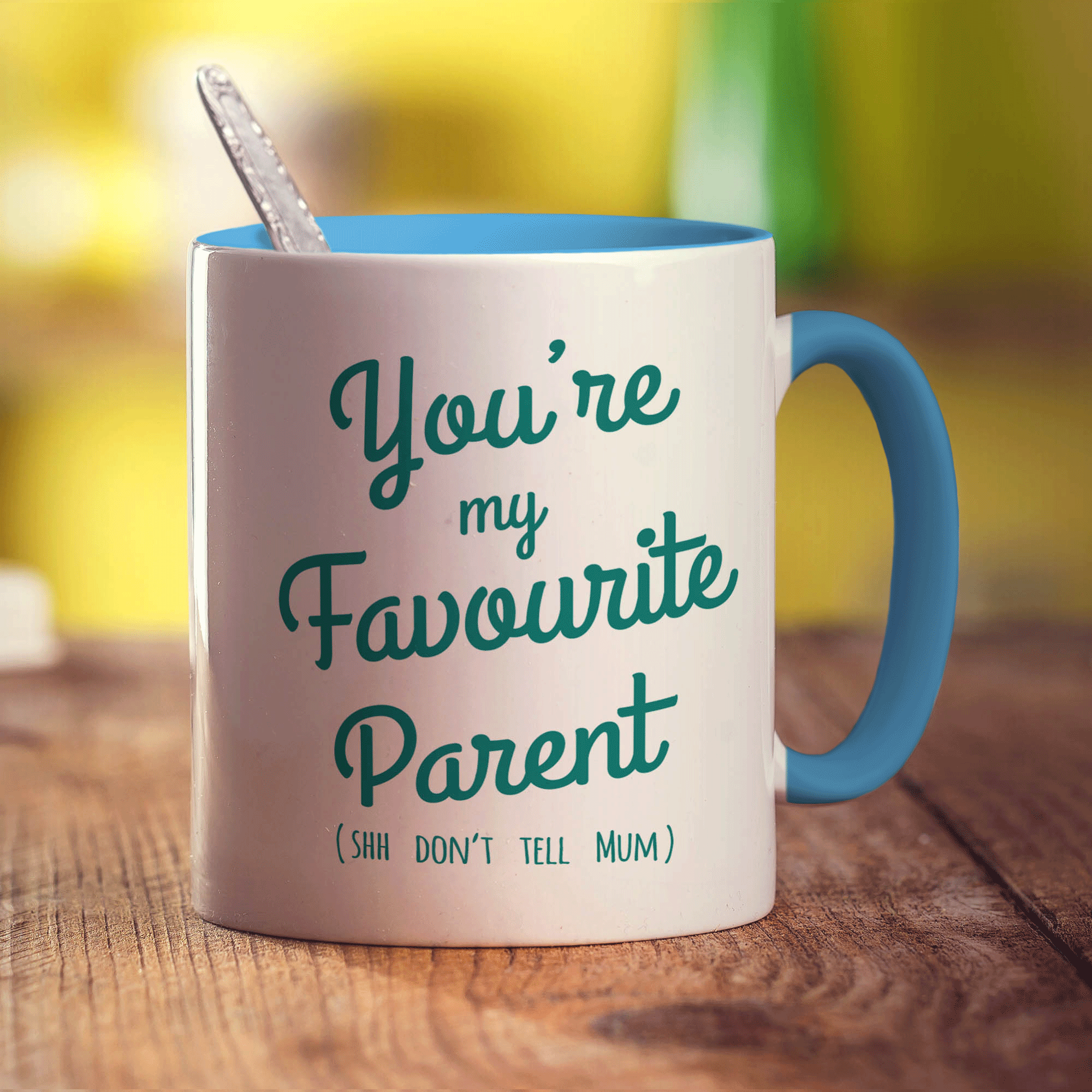 You're My Favourite Parent (Shh Don't Tell Mum) Mug - Standard 330ml (11oz) / Blue