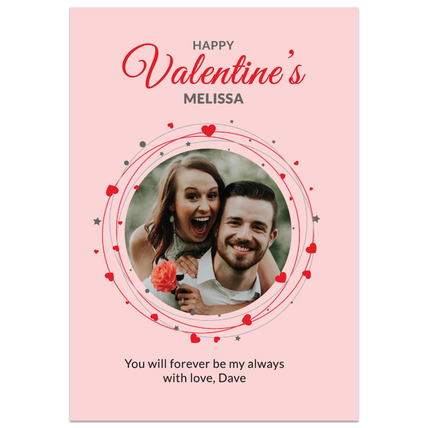 You're My World Personalised Valentine's Day Photo Card