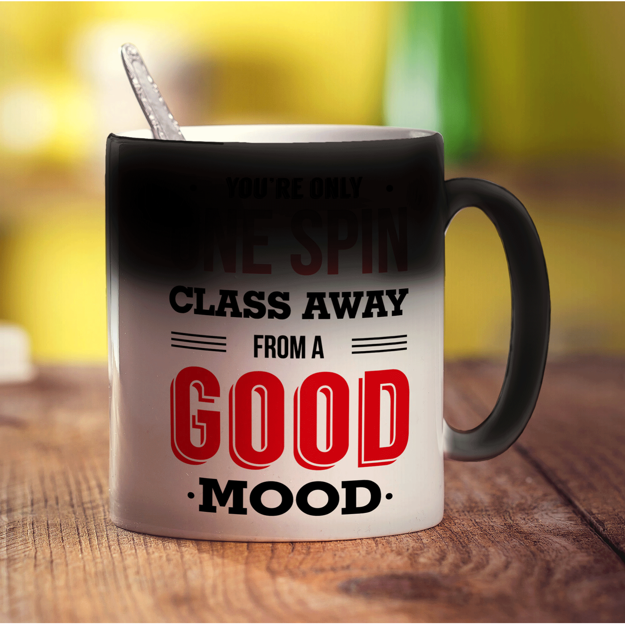 You're Only One Spin Class Away from a Good Mood Mug - Standard 330ml (11oz) / Magic Mug