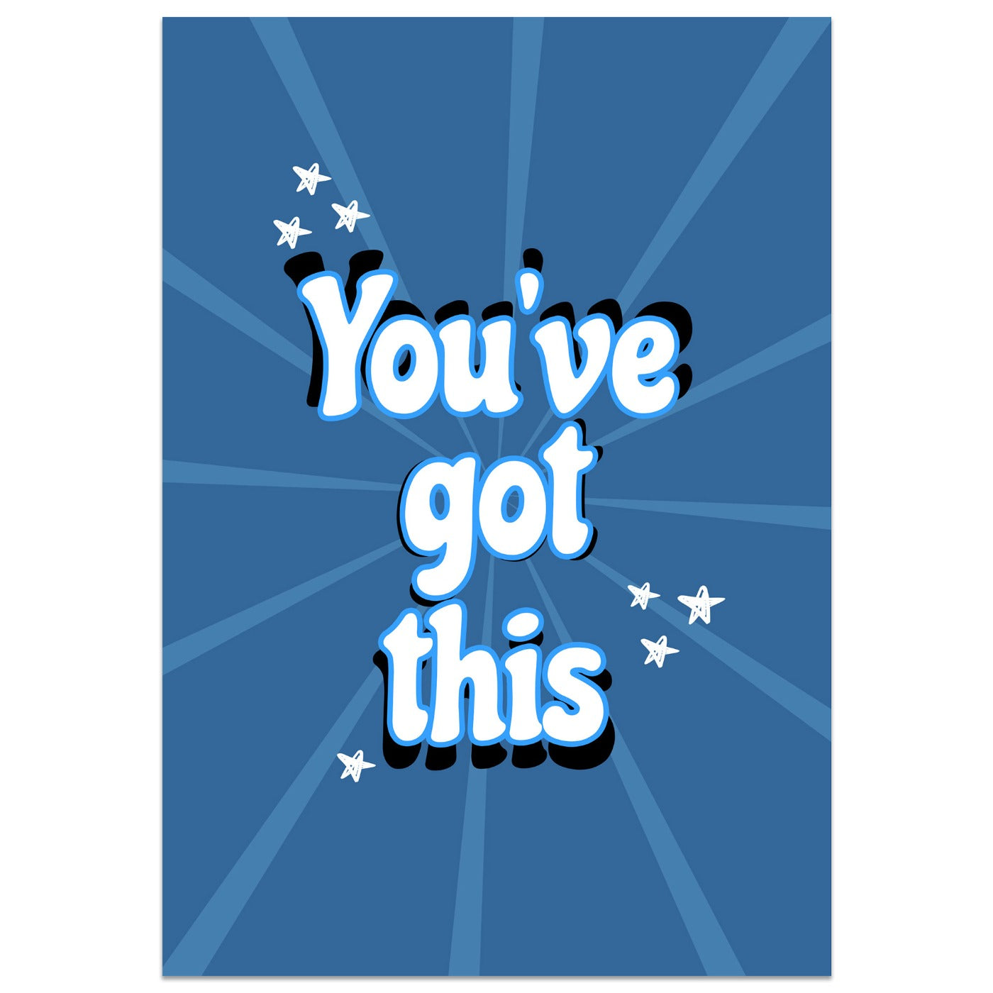 You've Got This Stars Card