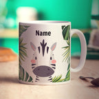 Personalised Zebra Mug - Standard 330ml (11oz) / White