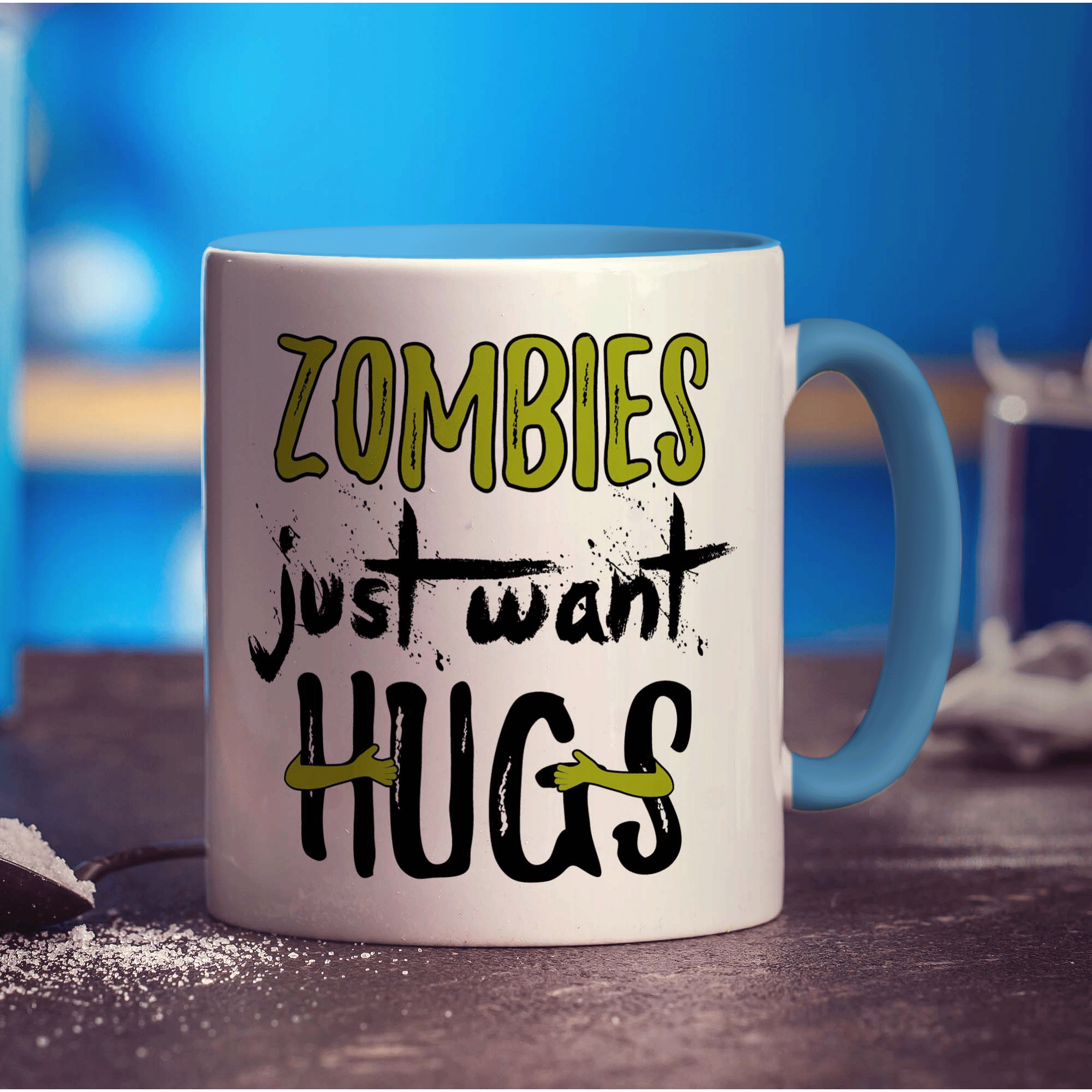 Zombies Just Want Hugs Mug