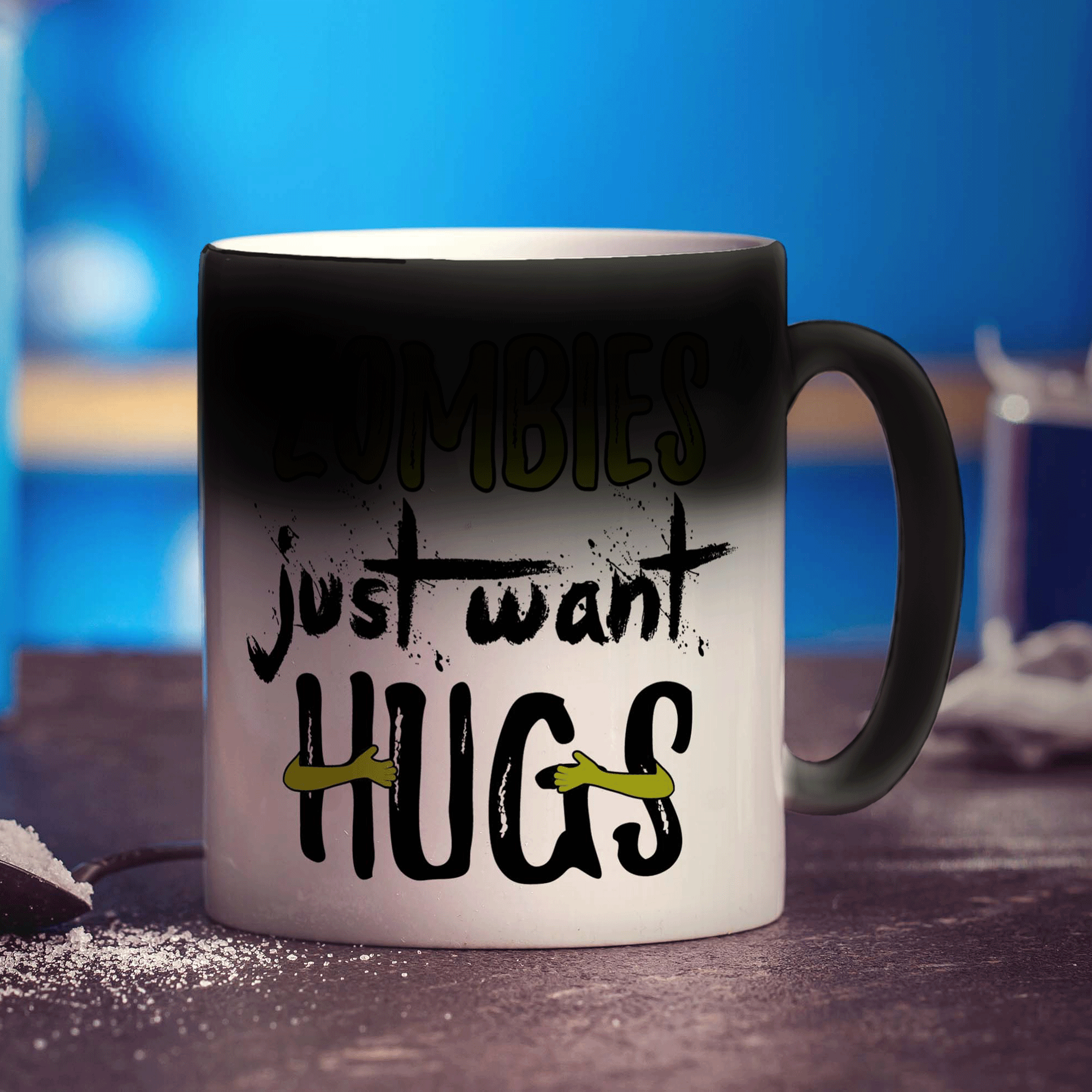 Zombies Just Want Hugs Mug